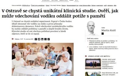 Interview on Czech Radio at 6:20 a.m. with neurologist Prof. MUDr. David Školoudík, Ph.D., FESO, FEAN, and David Maršálek, CEO and Founder of H2 Global Group, discussing molecular hydrogen and the first clinical study of its kind in the Czech Republic.